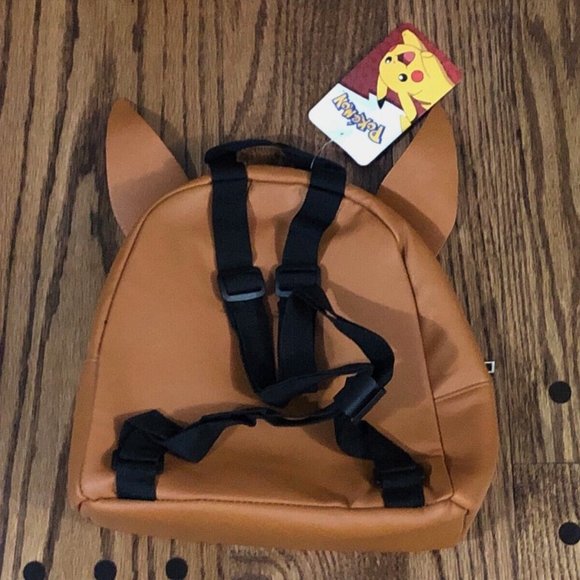 Pokemon Bioworld Eevee Mini Backpack Brown Pokémon Bag New with tags Back Pack - Picture 2 of 2
